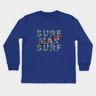 Surf Man Surf Kids Long Sleeve T-Shirt